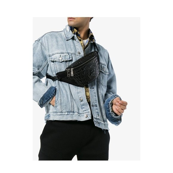 Versace Black Patent Leather Crossbody Bag - Picture 2 of 7